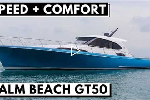 PALM BEACH GT50 EXPRESS YACHT TOUR / Downeast Performance Luxury Cruiser