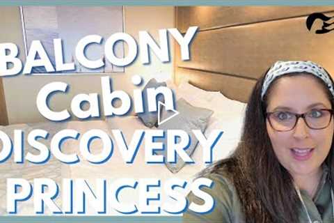 Discovery Princess Oceanview Balcony Stateroom Tour, Princess Cruises