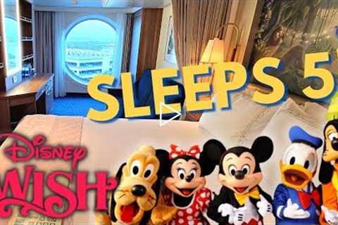 Disney Wish Oceanview Stateroom Tour 8678, Disney Cruise Line