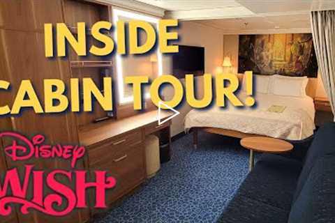 Disney Wish Inside Stateroom Tour 8185, Disney Cruise Line