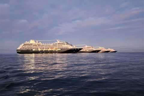 Cruise Line’s Entire Fleet of Ships Meet Up For The First Time