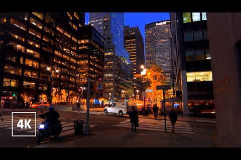 MANHATTAN evening 🗽Park Avenue Walking tour NYC