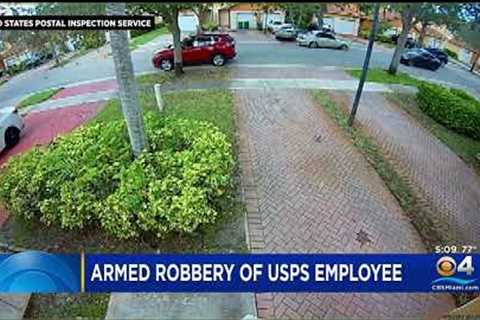 Armed Robbery Of USPS Employee In Tamarac Caught On Camera