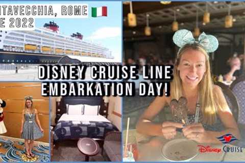 EMBARKATION DAY! Disney Cruise Line Vlog 🚢 Disney Magic Mediterranean, Rome, June 2022,..