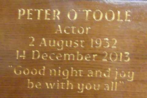 #OTD in 2013 – Death of actor, Peter O’Toole.