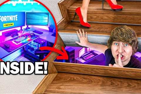 I Built a Secret Gaming Room to Hide From My Mom!
