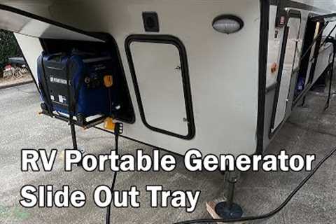 RV Portable Generator Slide Out Tray