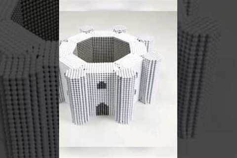 Castel Del Monte out of Magnetic balls | How to make Castel Del Monte with Magnetic balls