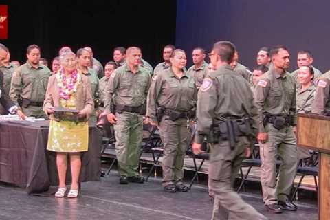 41 new Hawaiʻi State conservation and resources enforcement officers are sworn in