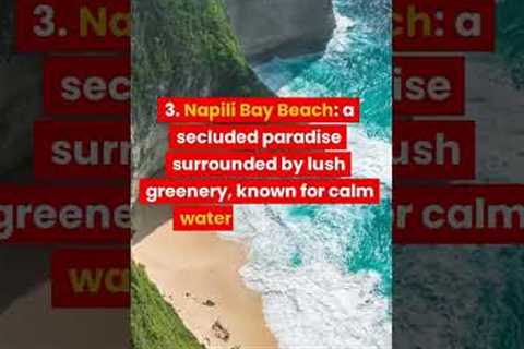 Top 5 Most Beautiful Beaches in Maui Hawaii😱🤯 #shorts #travel #hawaii #maui