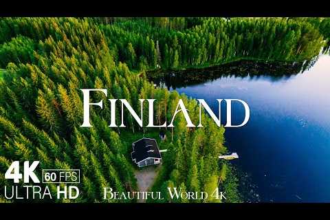 Findland 4K Amazing Aerial Film - Meditation Relaxing Music - Scenic Relaxation