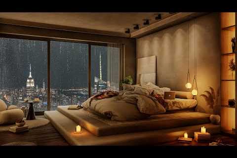 Soothing Jazz Music - 4K Cozy Apartment Ambience - Relaxing Jazz Piano Music to Study and Work