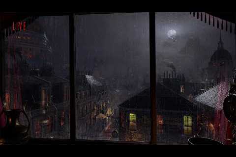 Victorian Rain On Window 24/7 | Fall Asleep Fast | Relaxing Rain Sounds | Rain On Window