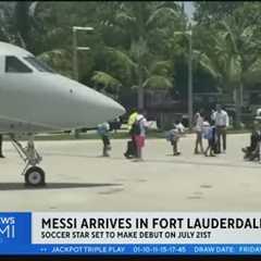 Lionel Messi arrives in South Florida