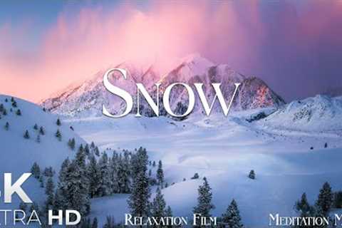 SNOW • Winter Relaxation Film 4K - Peaceful Relaxing Music - Nature 4k Video UltraHD