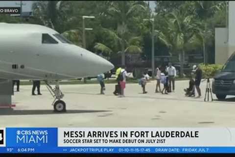 Lionel Messi arrives in South Florida