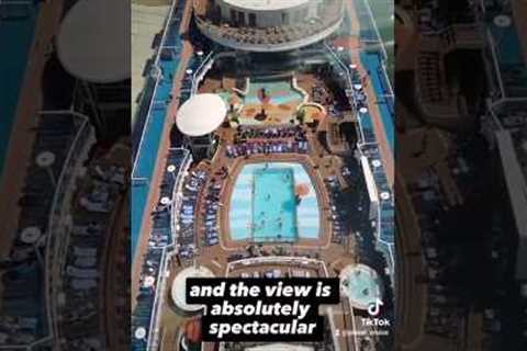 Don't watch if you're afraid of heights! 300ft above the sea #cruise #planetcruise #royalcaribbean