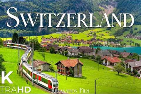 SWITZERLAND • 4K Relaxation Film: Winter to Spring • Relaxing Music - Nature 4k Video UltraHD