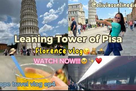 leaning tower of pisa + florence vlog😘♥️📸🧸 2023 Europe travel vlog | watch now!😋