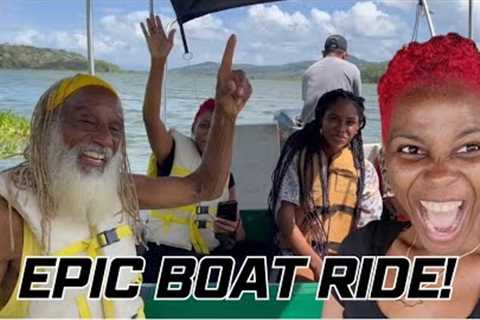 This was an EPIC BOAT RIDE on PANAMA CANAL! Monkeys, Iguanas & More | Jamaican in Panama..