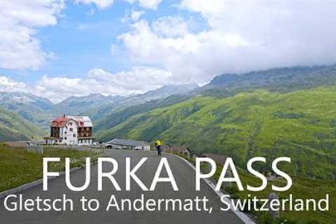 4K Scenic Drive to Furka Pass, Switzerland / Gletsch to Andermatt