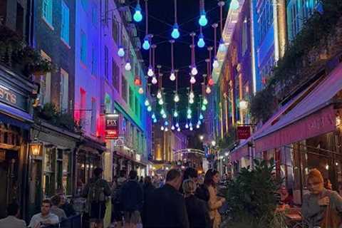 🔴🇬🇧🎄🎅 LONDON CHRISTMAS LIGHTS 2023 ARE ALREADY INSTALLED ON OXFORD STREET NOW! MAYFAIR WALKING ..