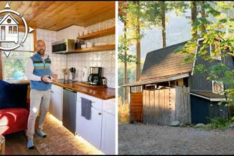 He converted a Backyard Shed into an amazing Tiny Home! Tour & Costs