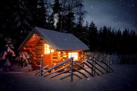 Beautiful Place Snow Falling🎄Winter Snow Holidays Christmas Ambience🎄