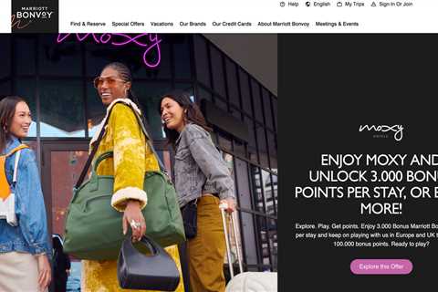 Earn 3,000 bonus Marriott Bonvoy points at UK and European Moxy hotels