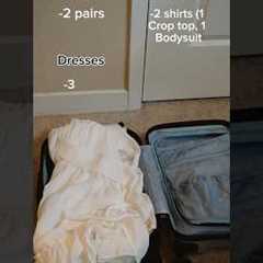 Pack with me for Europe in Just a Carry On! #packing #packwithme #travel #shorts