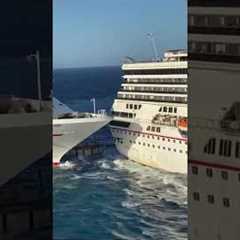 Cruise Ship Carnival Glory CRASH Cozumel Mexico