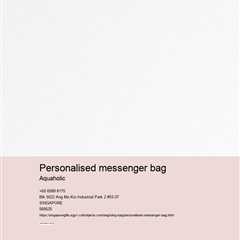 personalised messenger bag