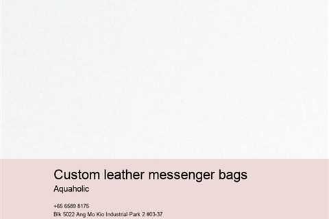 custom leather messenger bags