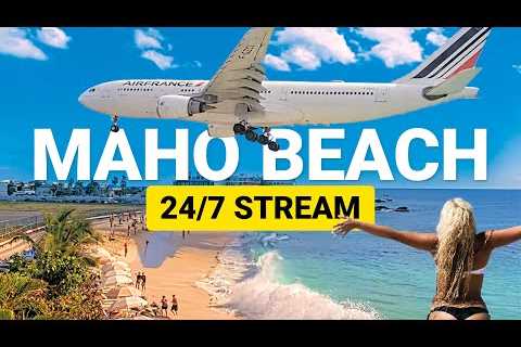 World famous Plane Beach ✈️ -  Maho Beach Sint Maarten SXM