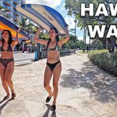 Hawaii Walking Tour 🌴 Waikiki Main Street and Back Street 🌴