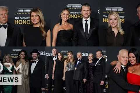 FULL UNSEEN RED CARPET: Trump, Hegseth, Bondi Join KISS, Stallone, Gaynor at Kennedy Center Honors